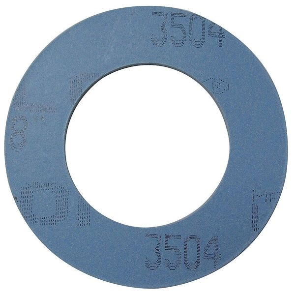 Garlock Flange Gasket, 1 in., 1/8 in., Blue, PTFE - 3504RG-0150-125-0100
