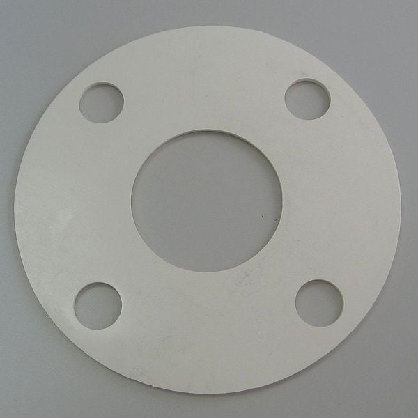 Zoro Select Flange Gasket, Full Face, 1 In, Nitrile - 4CYU2