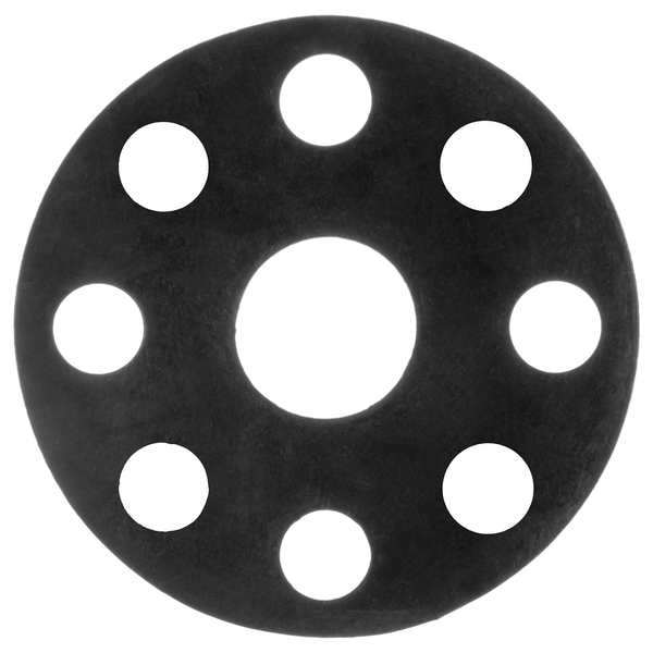 Zoro Select Full Face Buna-N Flange Gasket for 4" Pipe, 1/16" Thick, No 150 - BULK-FG-784