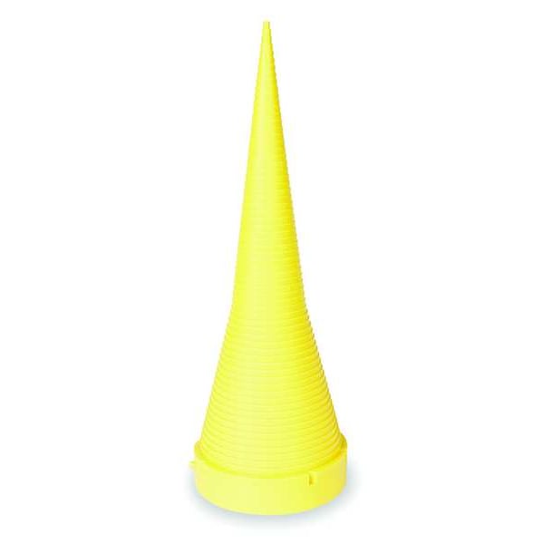 Zoro Select Measuring Cone, 17 1/2 In Tall, Yellow - 1RGZ9