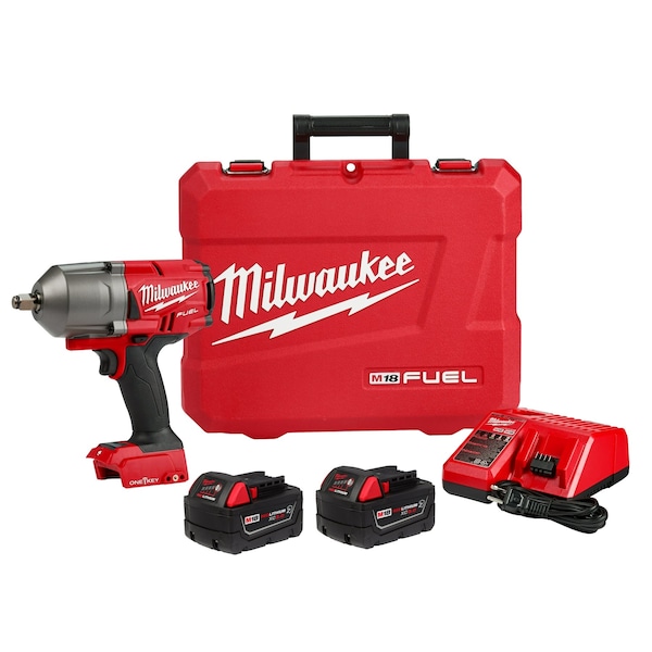 Milwaukee Tool M18 FUEL 1/2 in. High Torque Impact Wrench with Friction Ring with ONE-KEY Kit - 2863-22R