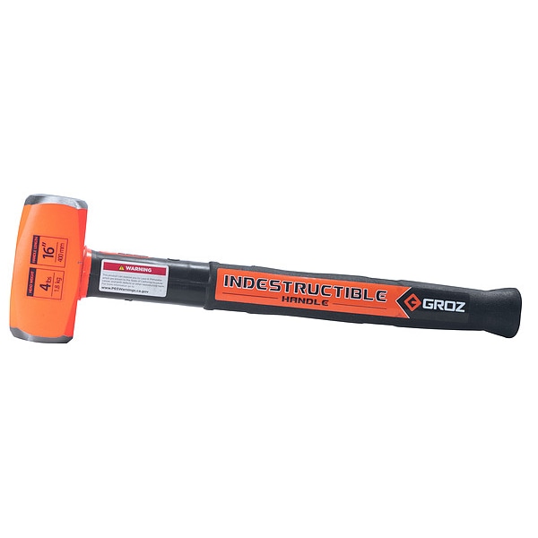 Groz Indestructible Club Hammer, 4 lb., 16" - 34502