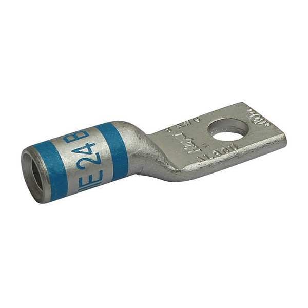 Conector de compresión de ojal Zoro Select de un agujero, 8 AWG - 29YK63