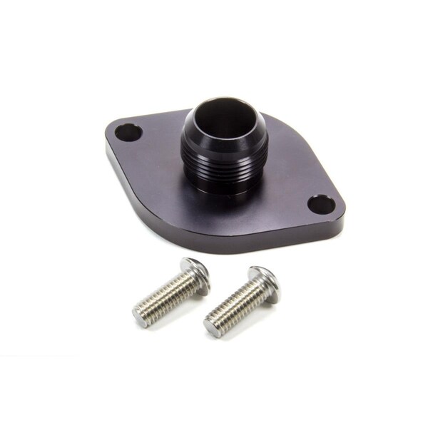 Meziere WN0916S 16 AN Male Water Neck with O-Ring - Black - MEZWN0916S
