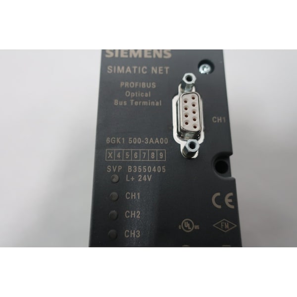 Terminal de bus óptico PROFIBUS NET SIMATIC de Siemens y bloque de contactos - 6GK1500-3AA00