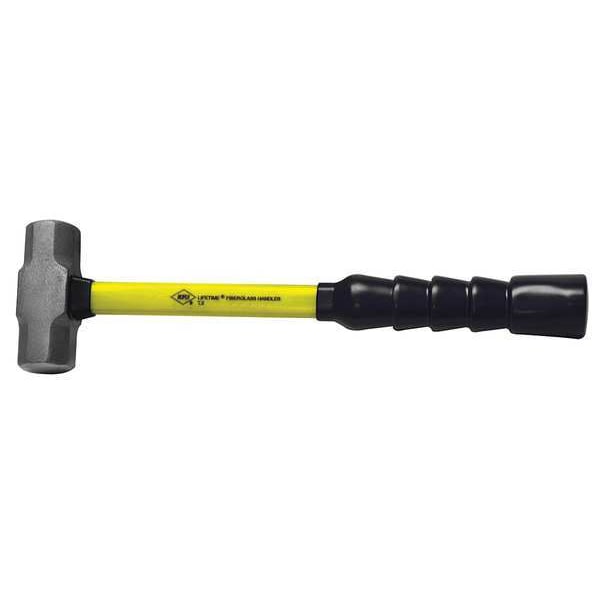 Nupla Sledge Hammer, Steel, 2 lb., 16" L, 3" dia. - 6899531