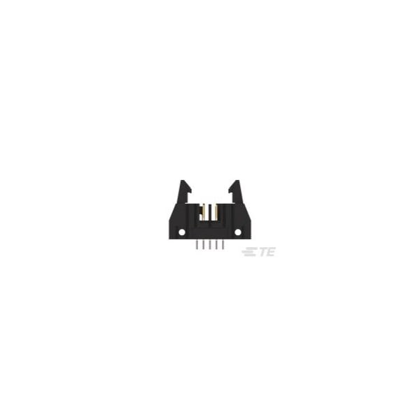 Conector de placa de TE Connectivity, 26 contactos, 2 filas, macho, recta, paso de 0.1 pulgadas, terminal de soldadura, traba y - 5499374-6