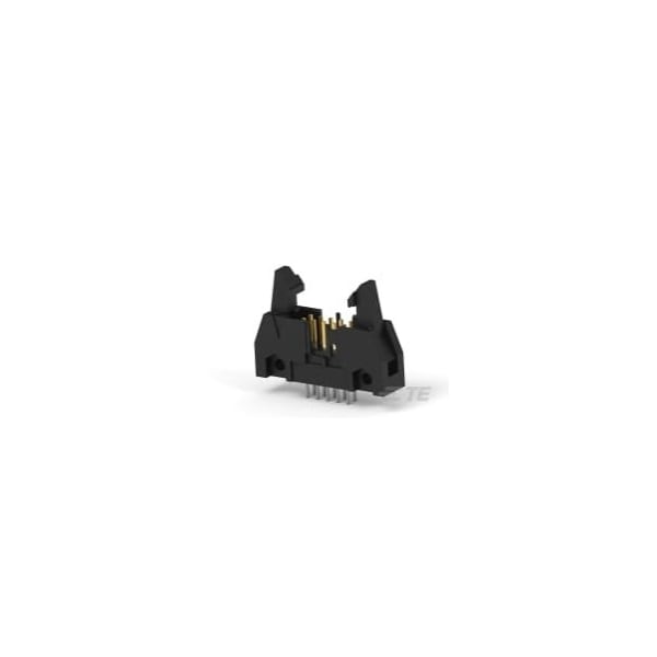 Conector de placa de TE Connectivity, 26 contactos, 2 filas, macho, recta, paso de 0.1 pulgadas, terminal de soldadura, traba y - 5499374-6
