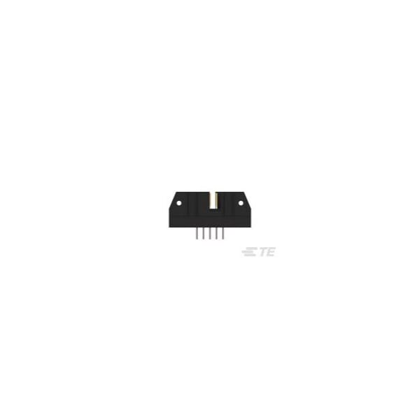 Conector de placa TE Connectivity, 10 contactos, 2 filas, macho, recto, paso de 0.1 pulgadas, terminal de soldadura, con bloqueo - 1658694-6