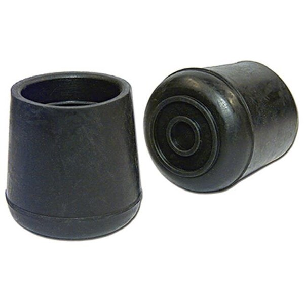 Richelieu Richelieu America 235919 1.5 in. TruGuard Rubber Leg Tip; Black - Pack of 2 - 235919