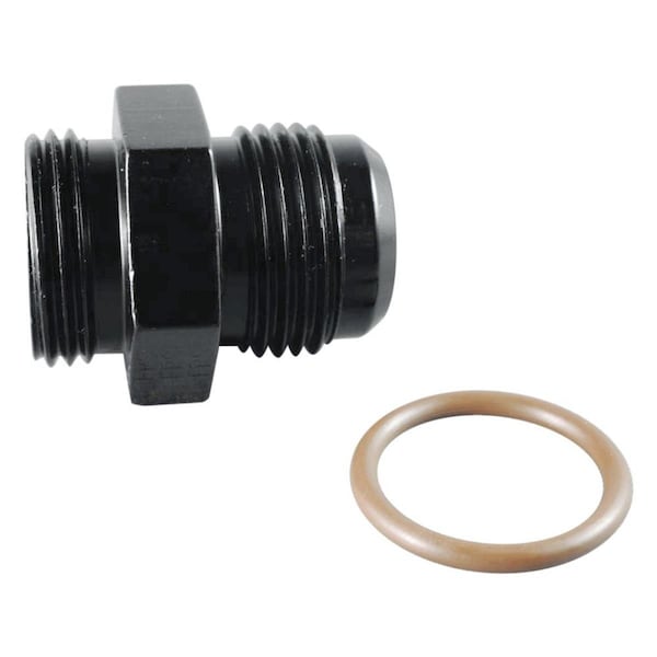 Fragola 495105-BL -10 to -8 AN x 0.75-16 in. Radius O-Ring Fitting - Black - FRG495105-BL