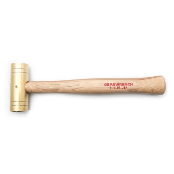Gearwrench 2 lb. Brass Hammer with Hickory Handle - 81-112G