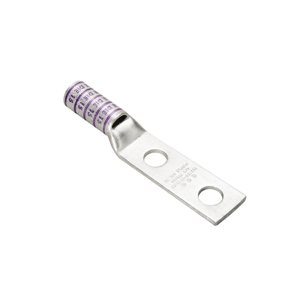 Terminal de ojal para 2 orificios Burndy 2 HOLE LUG LONG BRL 4/0, 1/2" BOLT 1 3/4" CNTR, PEEP HOLE PUR ROHS - YAZ282N.