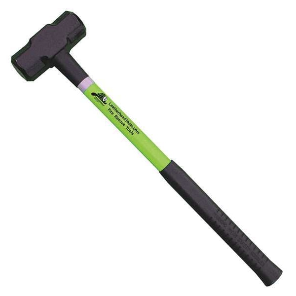 Leatherhead Tools Sledge Hammer, 24" Lime Fiberglass Handle, 8 lb. Head - SLL-8-24