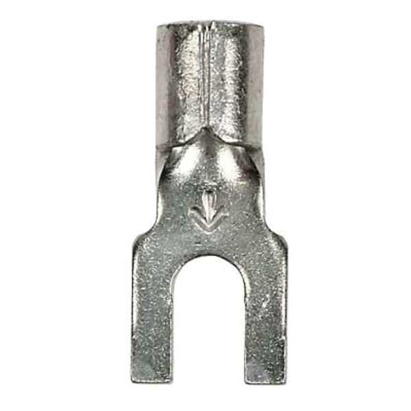 Terminal de horquilla sin aislamiento de 12-10 AWG para perno #10, paquete de 500 - M10-10FFBK