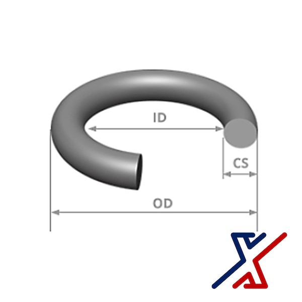 X1 Tools Round O-Ring, ID 89mm, WD 3mm, OD 95mm, 1 O-Ring - X1E-CON-ORI-RME-M-3-89-95X1