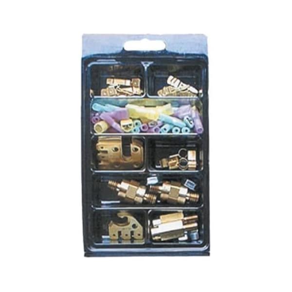 Terminal de anillo de vinilo para batería, 25 piezas, calibre 12-10 AWG - 30995
