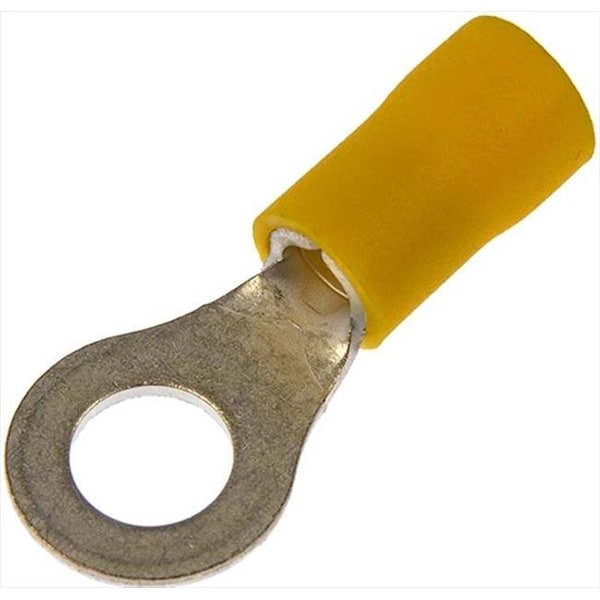 Dorman 85415 Terminal de Anillo de Calibre 12 a 10; 0.25 pulgadas; Amarillo - D18-85415