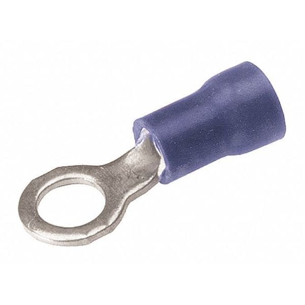 Terminal de anillo de vinilo de calibre 16-14 AWG #6, #8 de Burndy - TP148