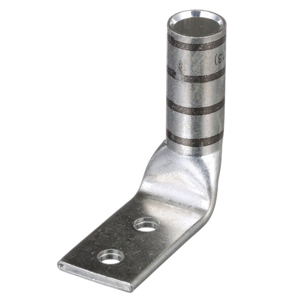 Terminal de compresión de cobre Panduit, de 2 agujeros, calibre 2/0 - LCCX2/0-14BF-X