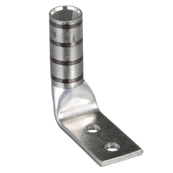 Terminal de compresión de cobre Panduit, de 2 agujeros, calibre 2/0 - LCCX2/0-14BF-X