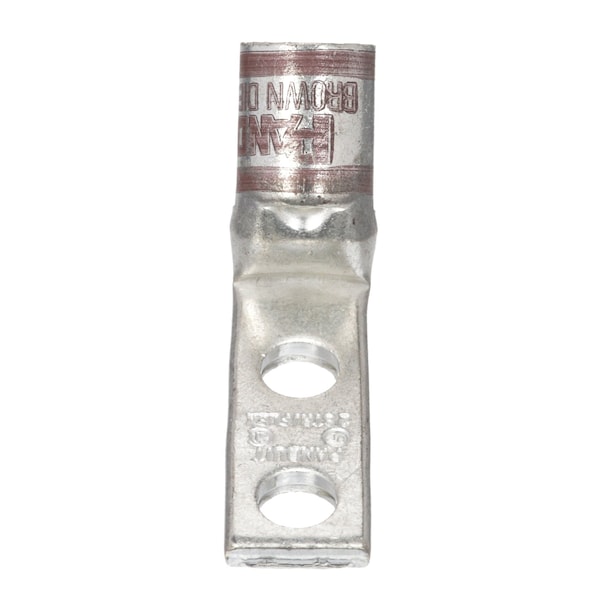 Terminal de compresión de cobre Panduit, 2 orificios, #2 AWG, Lengüeta Estrecha, LCDXN2-14AH-E - LCDXN2-14AH-E
