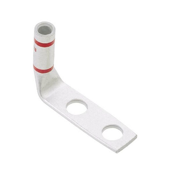 Panduit Terminal de compresión de cobre, 2 orificios, #8 AWG F - LCCX8-14AF-L