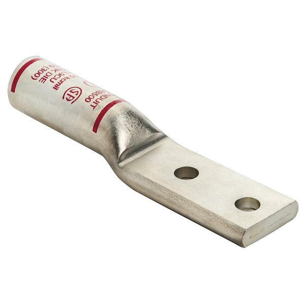 Panduit Lente de Compresión de Aluminio, 2 agujeros, 4/0 AWG, 1/2 (12.7mm), LAB4/0-12-5R - LAB4/0-12-5R