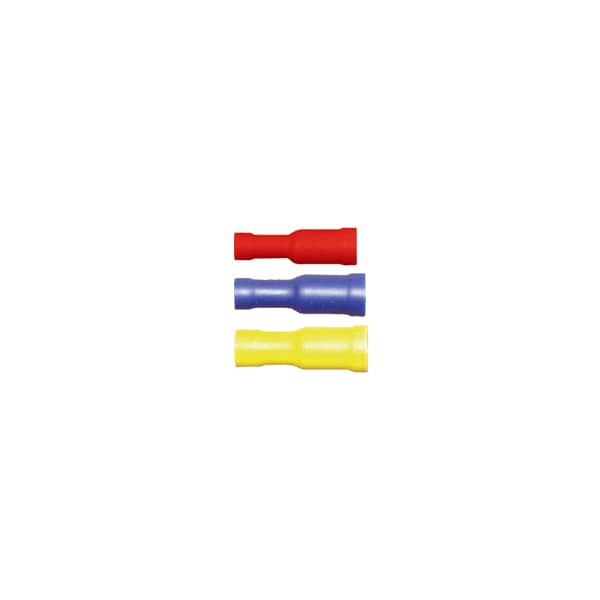 Terminal hembra de bala de PVC de 12-10 AWG para 0.195" de perno - Paquete de 8 - 160468-2008