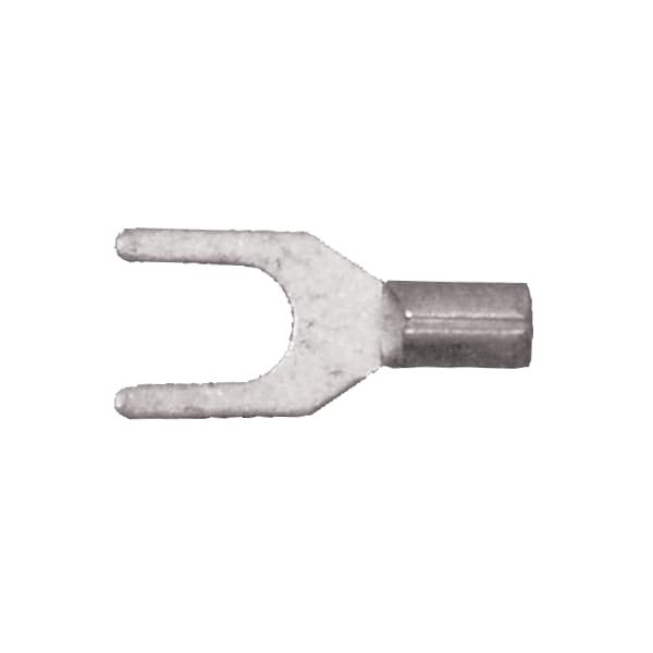 Terminal de espiga no aislado de calibre 12-10 AWG con perno #10, paquete de 100 unidades - 166426-100