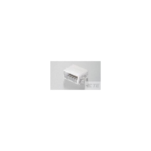 Conector de placa de Te Connectivity, 6 contactos, 1 fila, macho, paso de 0.079 pulgadas, terminal de engarce, de bloqueo, azul - 2-292254-6