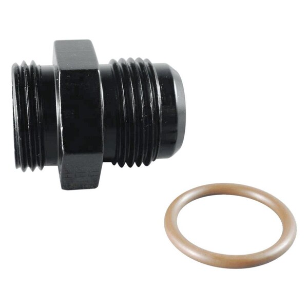 Light House Beauty 495108-BL -12 to -10 AN x 0.87-14 in. Radius O-Ring Fitting - Black - LI1606247
