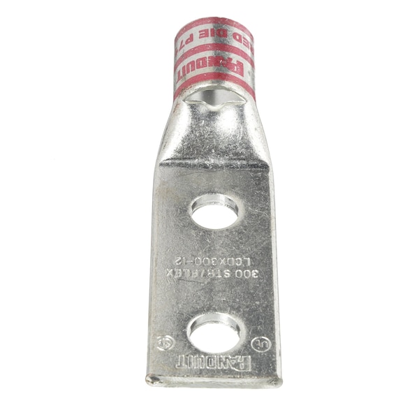 Panduit Terminal de Compresión de Cobre, 2 Orificios, 300 Kcmi - LCDX300-12-6