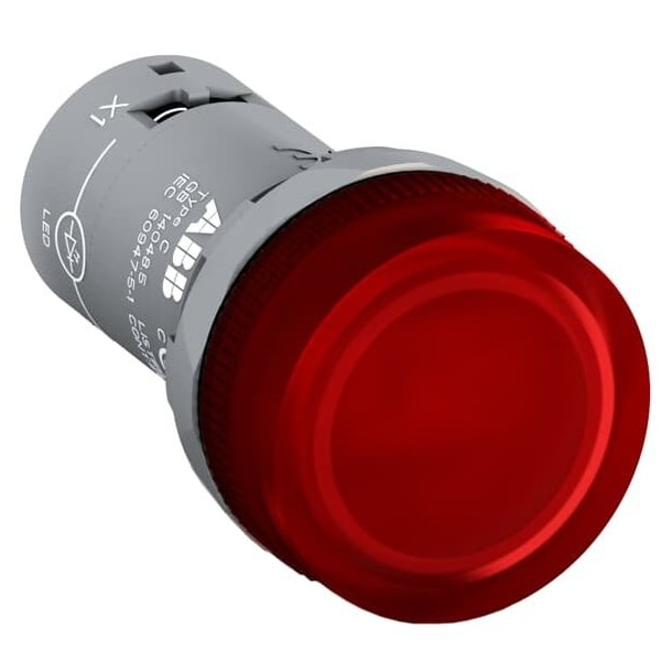 Abb CL2-515R, LUZ PILOTO CL2 ROJA 110-130V CC, PAQ. DE 10 - CL2-515R