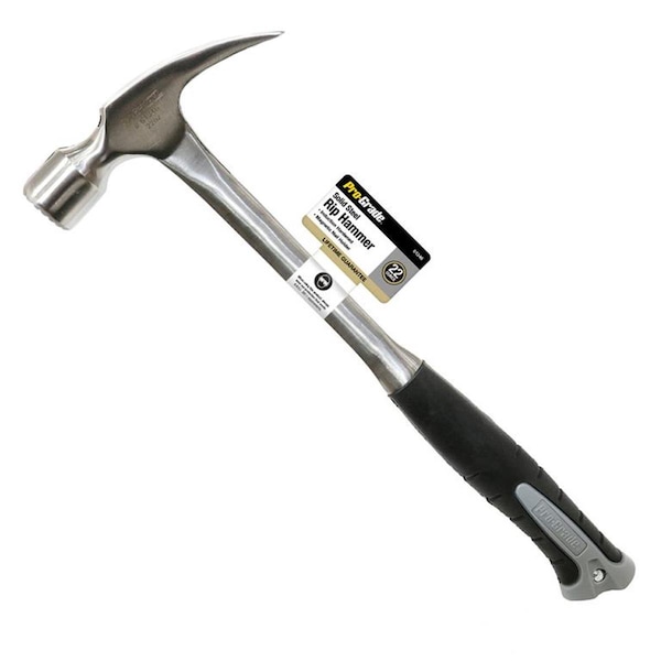 Cromo 22 oz Framing Hammer with Solid Steel Milled Face Gel Grip - CR3314638