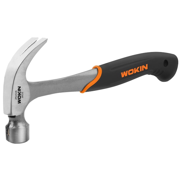 Wokin 16 Ounce Professional One Piece Forged Claw Hammer With Magnetic Nail Holder - 251516