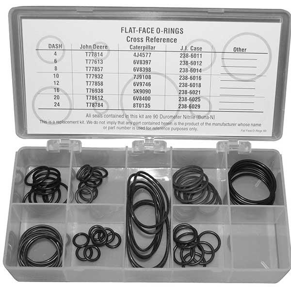 Hercules Sealing Products FLAT FACE O-RINGS, ORK-90NBR-SEAL KIT, O-RINGS - FLAT FACE O-RINGS