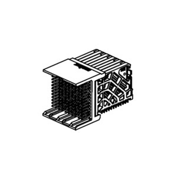 Conector de placa Molex, ángulo recto, paso de 0.075 pulgadas, terminal de inserción ajustada, pasador guía - 765007608