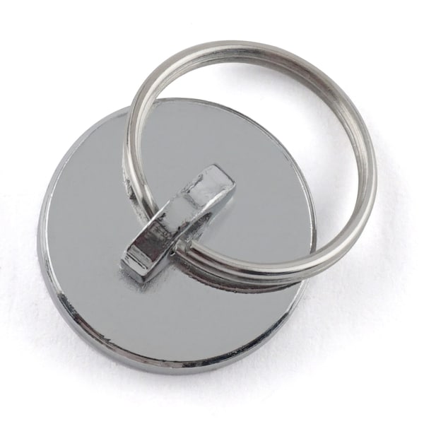 Master Magnetics Magnet Source 1-1/8 in. L X 0.25 in. W Silver Round Magnet with Ring 35 lb. pull 1 pc - 07287