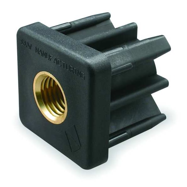 S & W Manufacturing Square Tube End, 1/2-13 Thread, Outside Dia.: 2 in sq. - TE2-3B