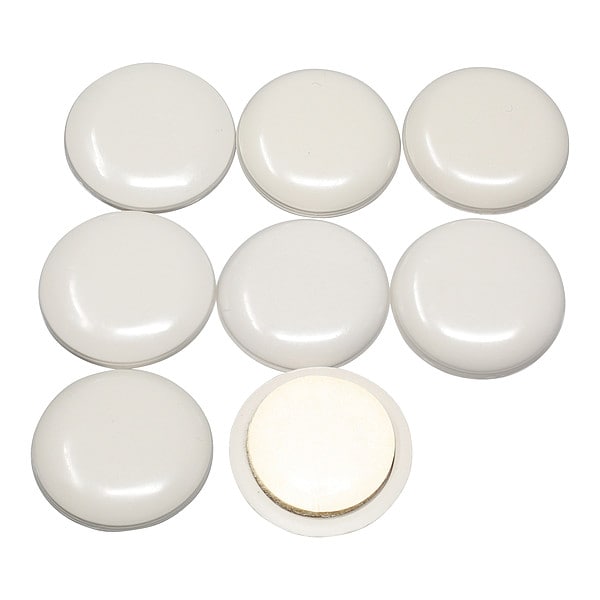 Master Caster Furniture Glides, Self-Stick, Round, 1", PK8 - 87002