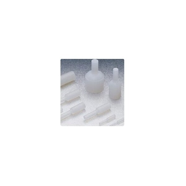 Stockcap Pull Plugs Silicone-0.218-0.110-1.000-1.000-CLEAR, 500PK - 218110