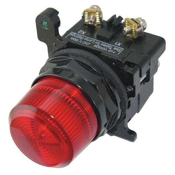 Eaton Cutler-Hammer Luz piloto, LED, 24VAC/DC, Rojo - 10250T197HLRP24
