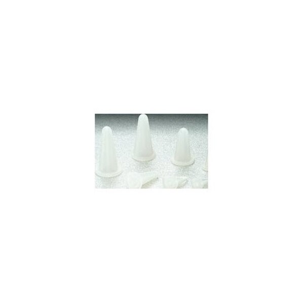 Stockcap Tapered Flange Plugs-1.219-0.394-0.868-SILICONE-CLEAR, 200PK - 554048
