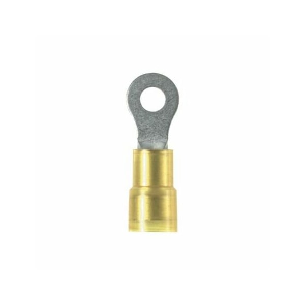 Terminal de Anillo de Nylon Panduit de 12-10 AWG, 1/4" de Estudio, Paquete de 50 - PN10-14RX-L