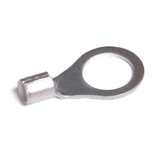 Terminal de anillo sin aislar de 12-10 AWG, para tornillo #10, paquete de 84-3009
