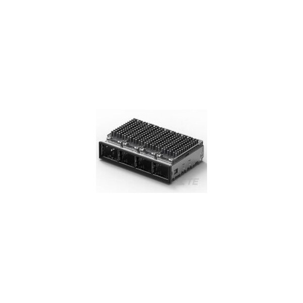 Kit de ensamblaje de 1x4 QSFP TE Connectivity con bisel trasero y empaquetadura SAN - 2174754-2