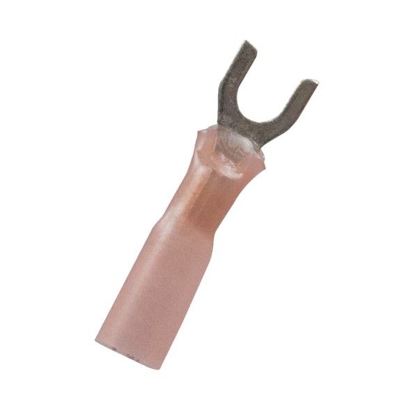 La mejor conexión 22-18 #6 Rojo CS Heat Shrink Spade - 10 piezas - 2350J
