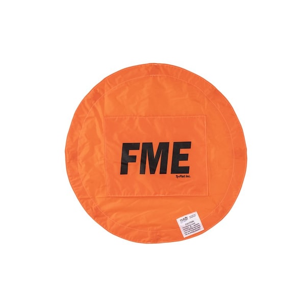 Ty-Flot Magnetic FME Cover, 16 in Dia, Orange - MAG16DIAOR