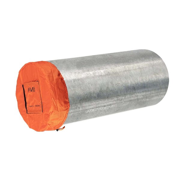 Ty-Flot FME Vented Cover, 6"dia., Orange, PK30 - CBVFR6OR